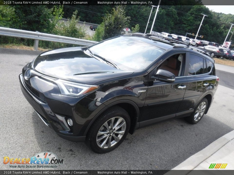 2018 Toyota RAV4 Limited AWD Hybrid Black / Cinnamon Photo #12