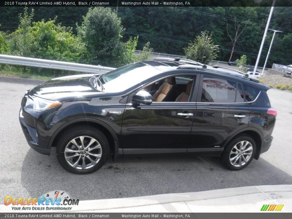 2018 Toyota RAV4 Limited AWD Hybrid Black / Cinnamon Photo #13