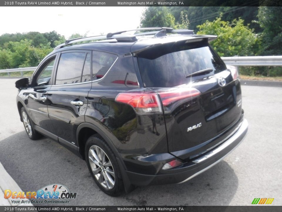 2018 Toyota RAV4 Limited AWD Hybrid Black / Cinnamon Photo #14