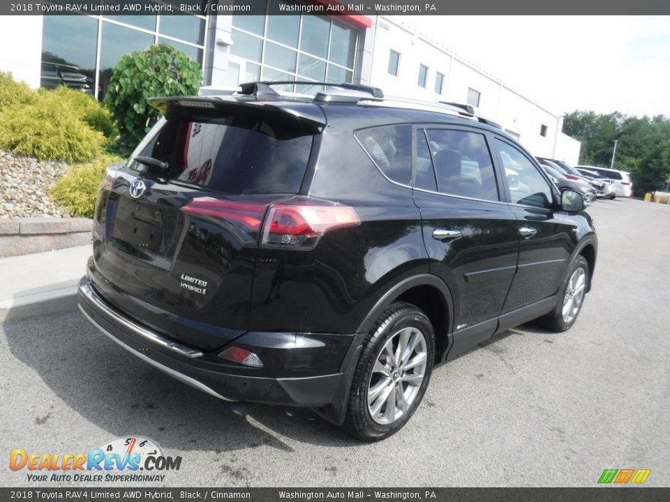 2018 Toyota RAV4 Limited AWD Hybrid Black / Cinnamon Photo #16