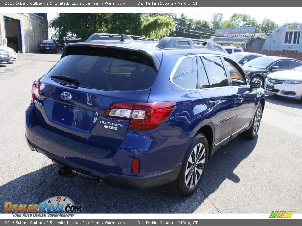 2016 Subaru Outback 2.5i Limited Lapis Blue Pearl / Warm Ivory Photo #5