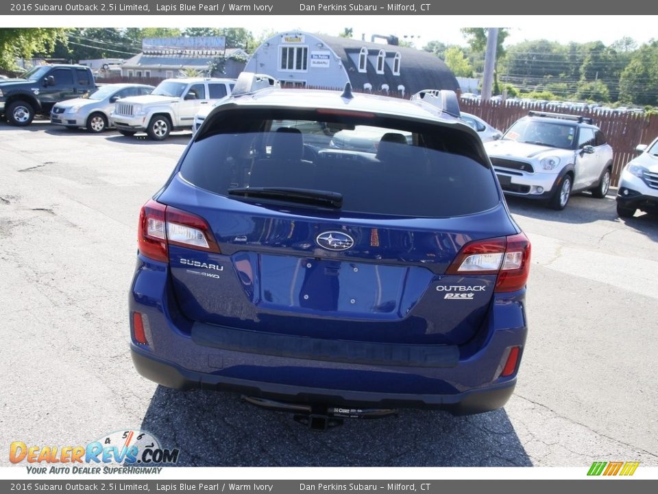 2016 Subaru Outback 2.5i Limited Lapis Blue Pearl / Warm Ivory Photo #6