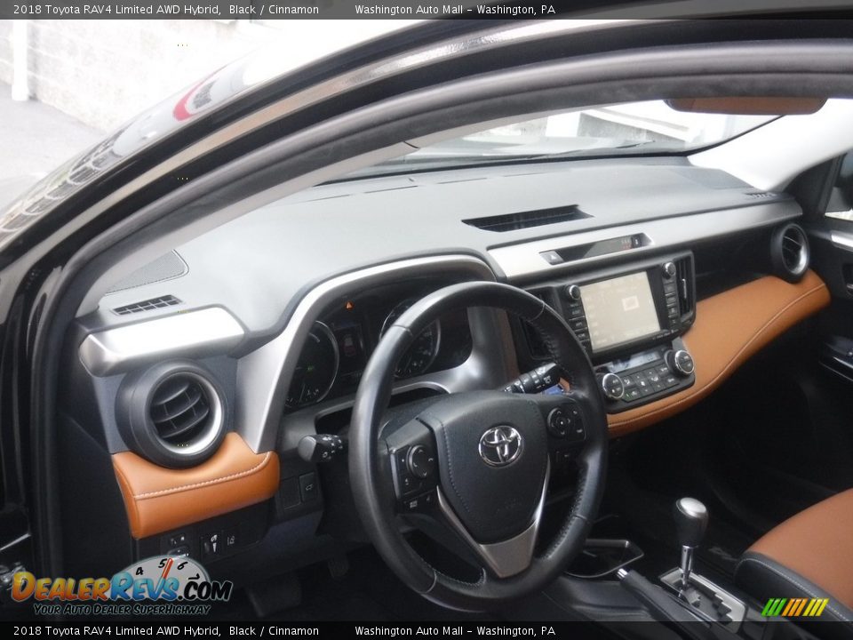 2018 Toyota RAV4 Limited AWD Hybrid Black / Cinnamon Photo #19