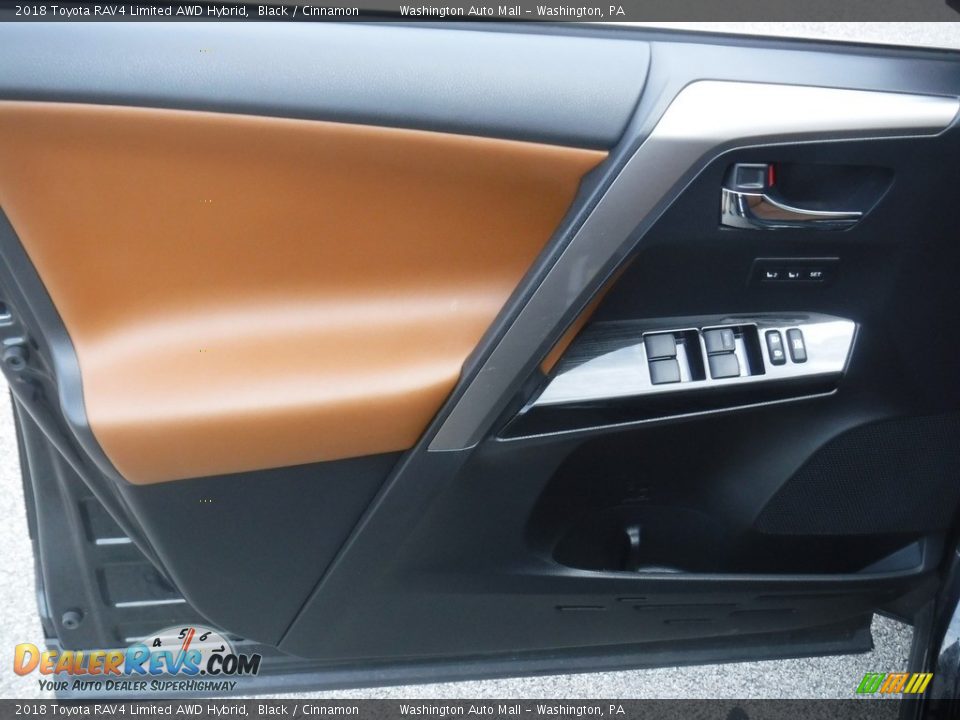 2018 Toyota RAV4 Limited AWD Hybrid Black / Cinnamon Photo #20