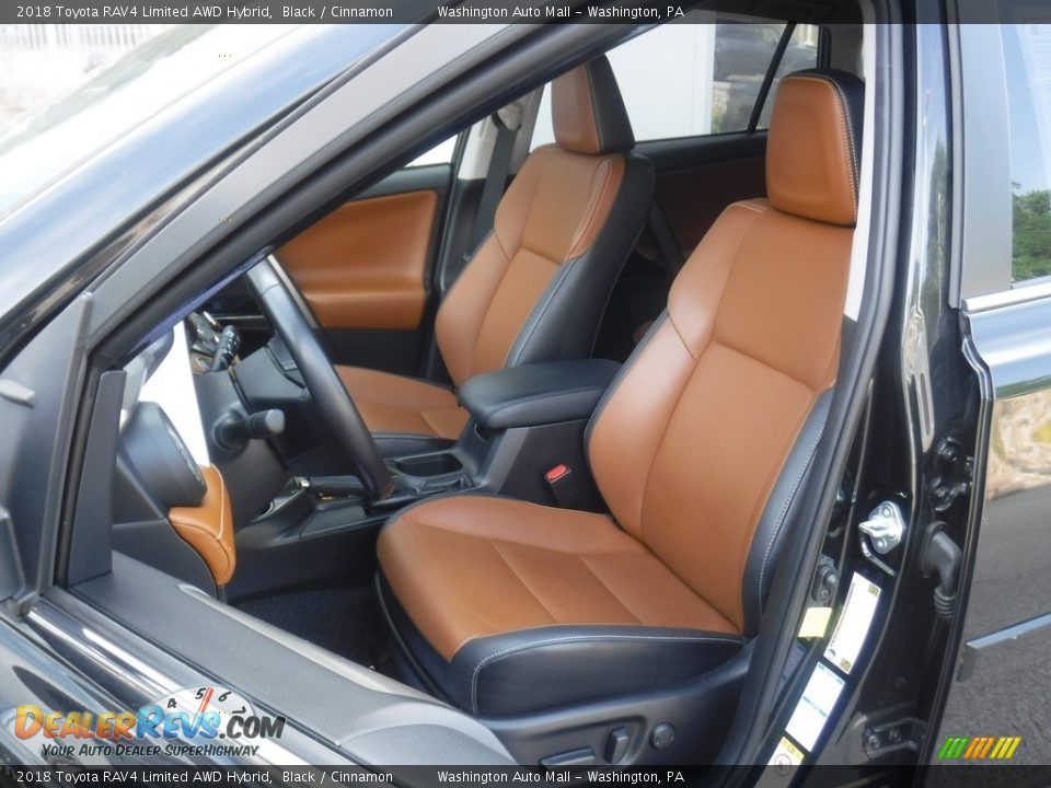 2018 Toyota RAV4 Limited AWD Hybrid Black / Cinnamon Photo #21