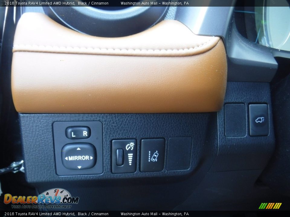 2018 Toyota RAV4 Limited AWD Hybrid Black / Cinnamon Photo #23