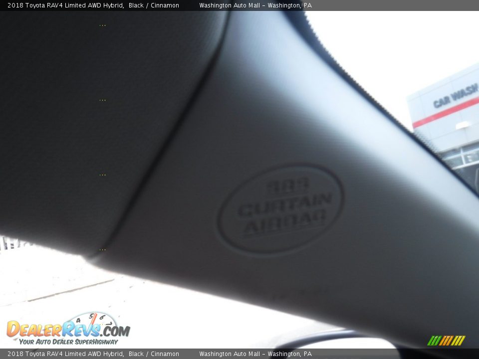 2018 Toyota RAV4 Limited AWD Hybrid Black / Cinnamon Photo #25