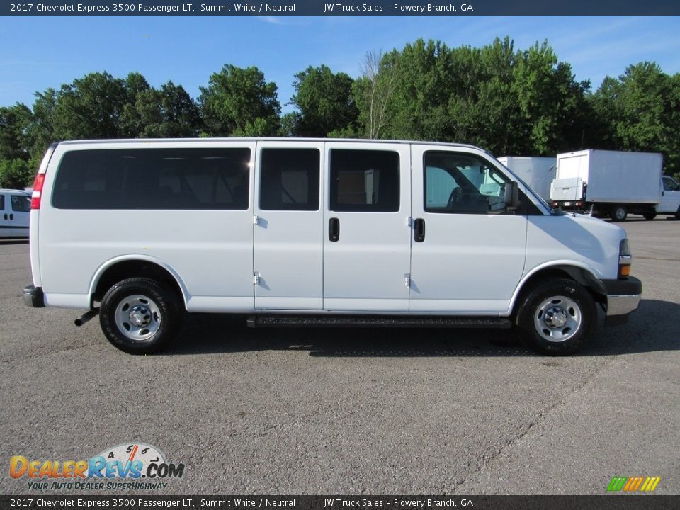 Summit White 2017 Chevrolet Express 3500 Passenger LT Photo #6