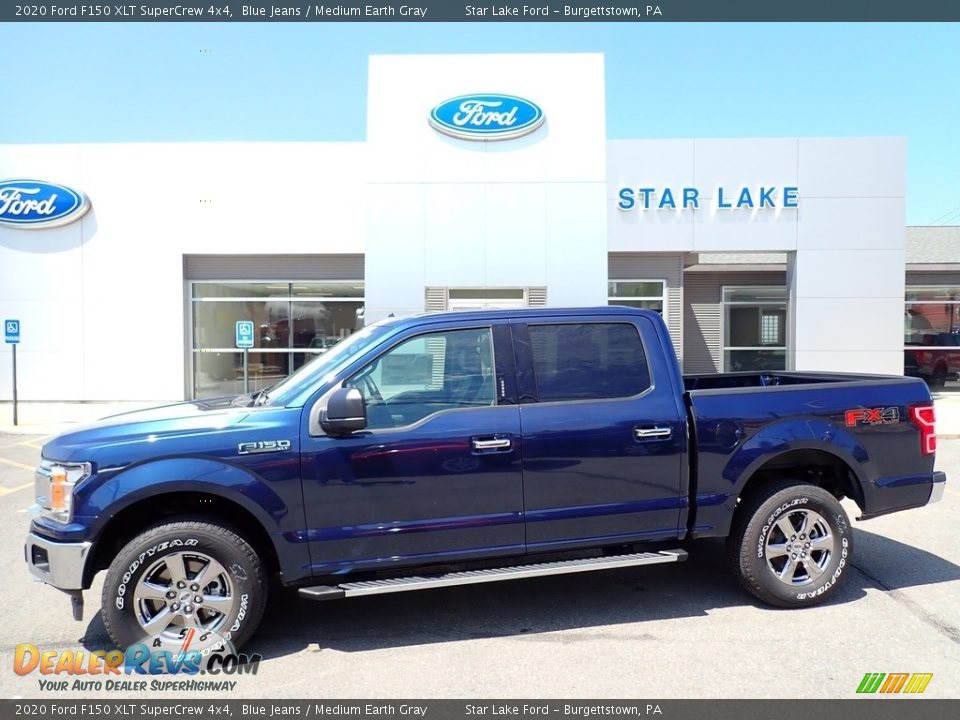 2020 Ford F150 XLT SuperCrew 4x4 Blue Jeans / Medium Earth Gray Photo #1