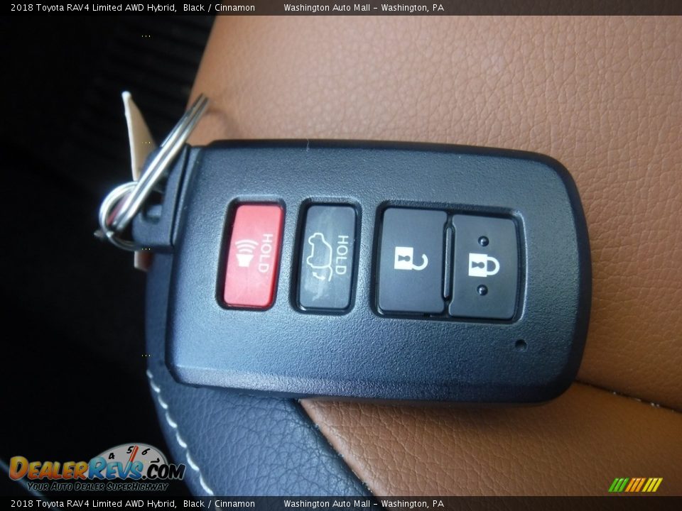 2018 Toyota RAV4 Limited AWD Hybrid Black / Cinnamon Photo #30