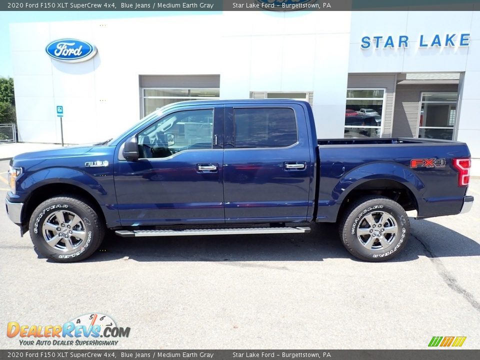 2020 Ford F150 XLT SuperCrew 4x4 Blue Jeans / Medium Earth Gray Photo #2