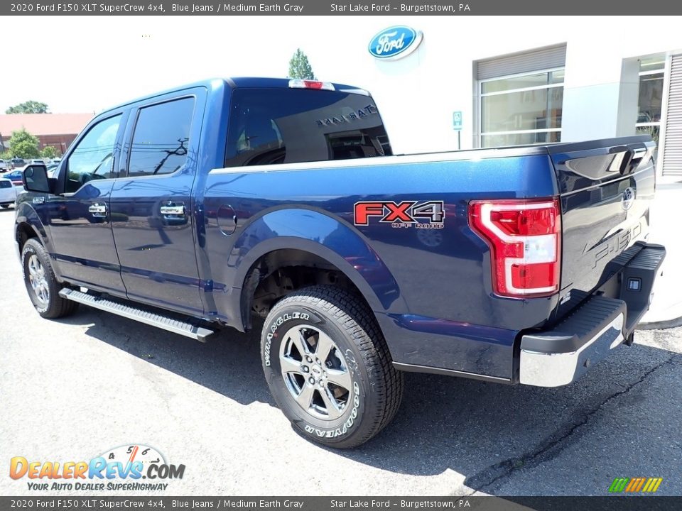 2020 Ford F150 XLT SuperCrew 4x4 Blue Jeans / Medium Earth Gray Photo #3