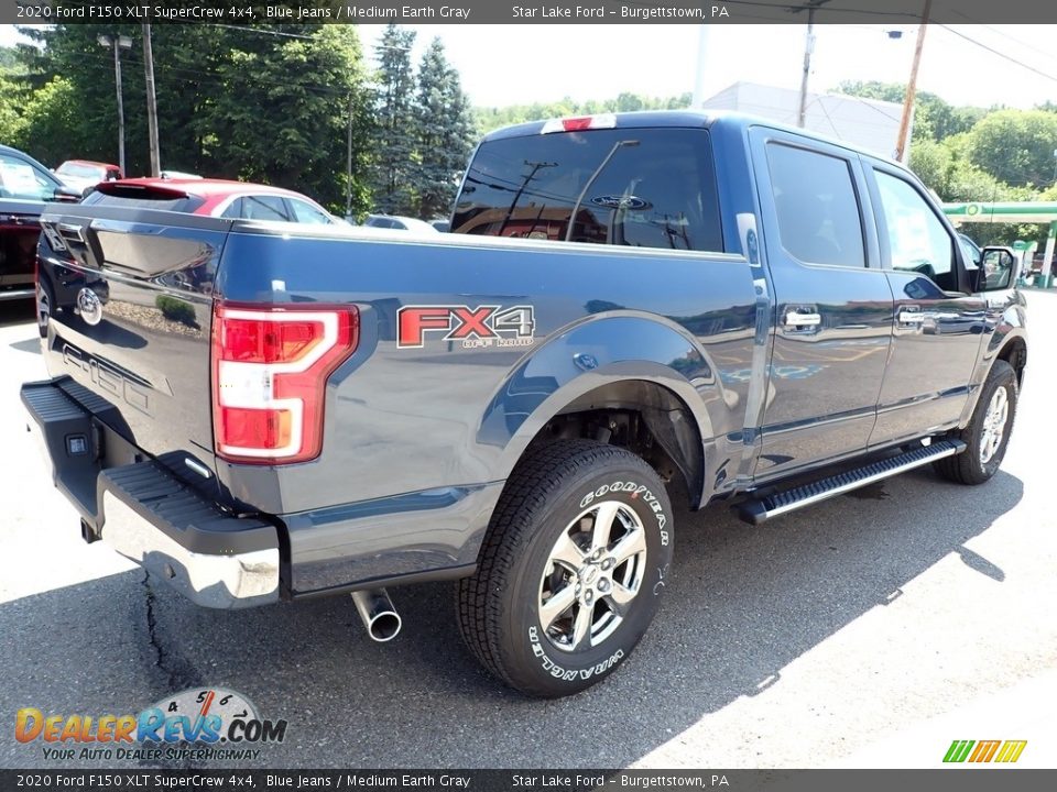 2020 Ford F150 XLT SuperCrew 4x4 Blue Jeans / Medium Earth Gray Photo #4