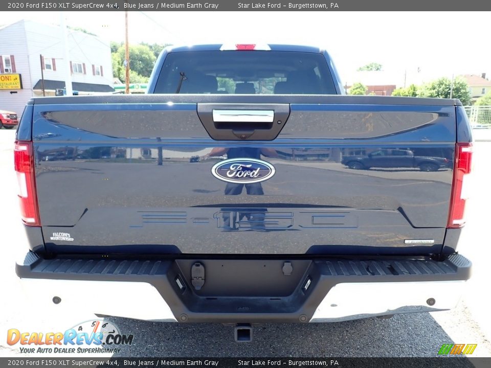 2020 Ford F150 XLT SuperCrew 4x4 Blue Jeans / Medium Earth Gray Photo #8