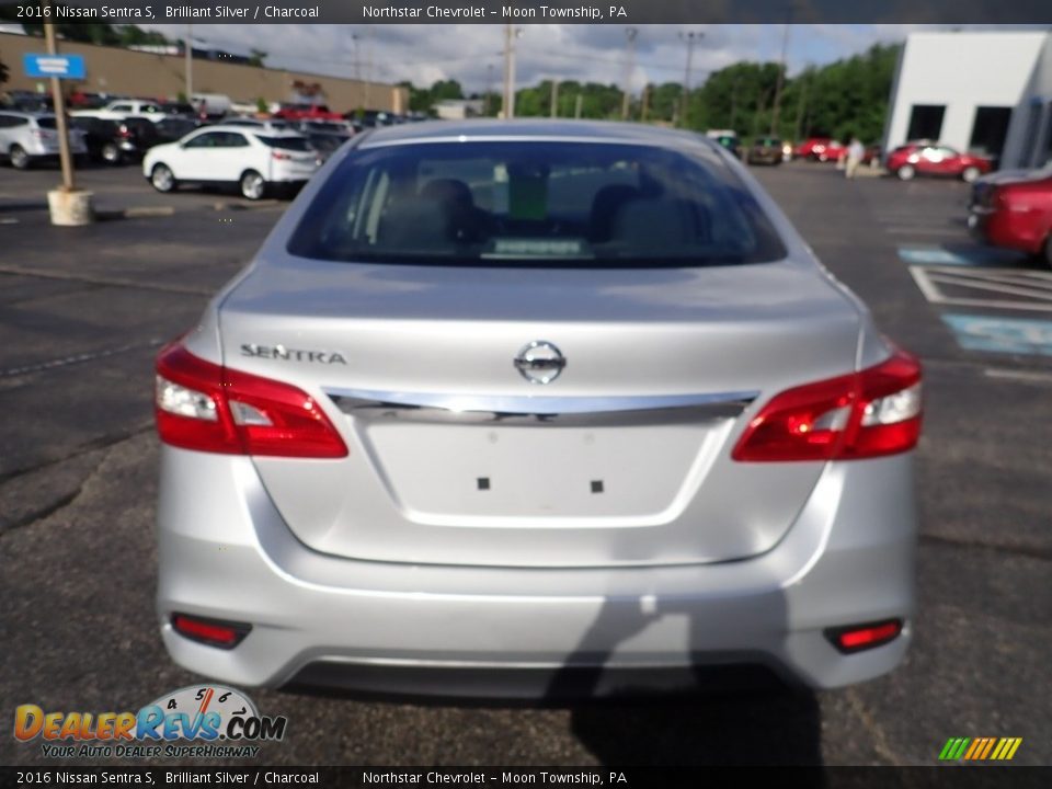 2016 Nissan Sentra S Brilliant Silver / Charcoal Photo #6