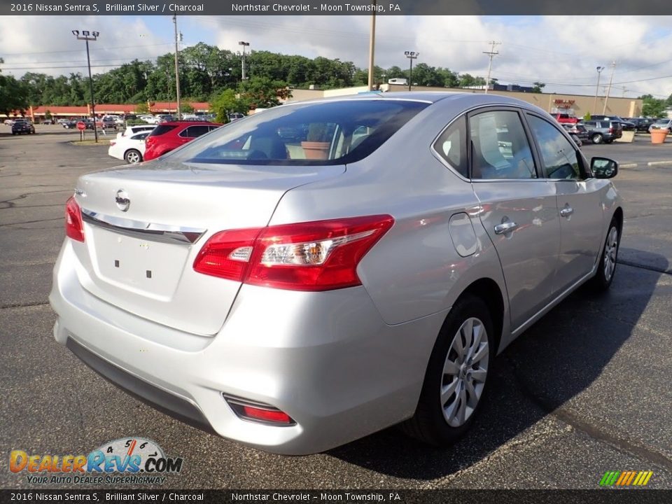 2016 Nissan Sentra S Brilliant Silver / Charcoal Photo #7