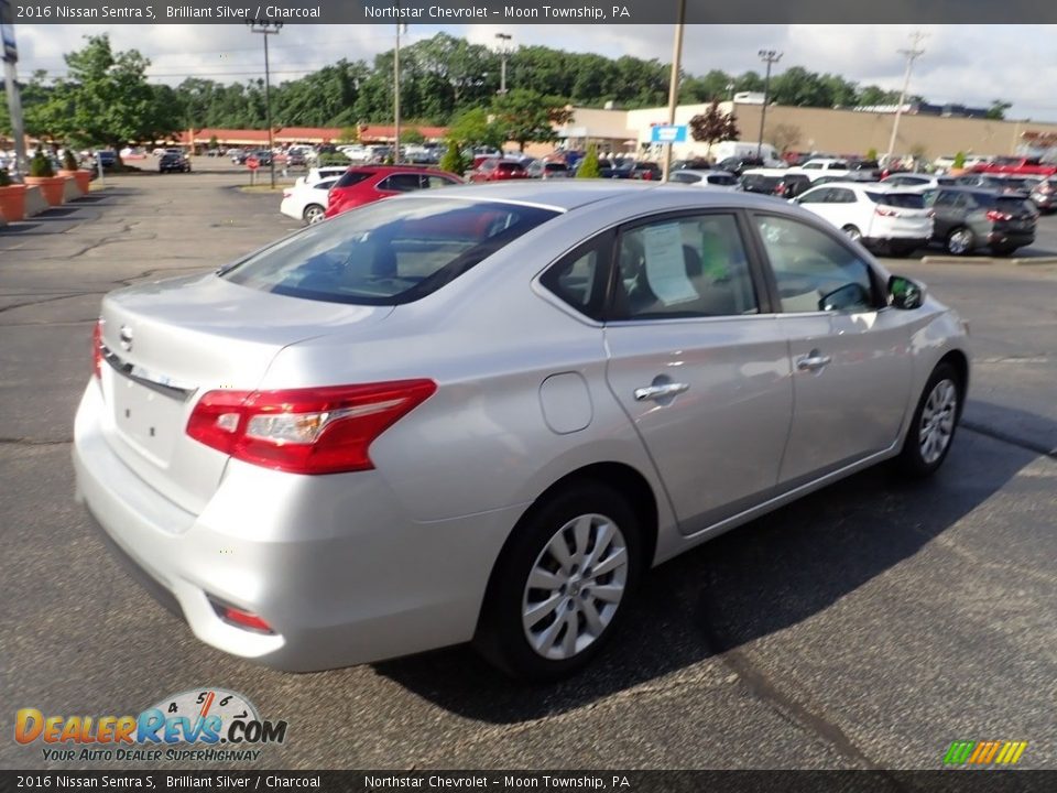 2016 Nissan Sentra S Brilliant Silver / Charcoal Photo #8