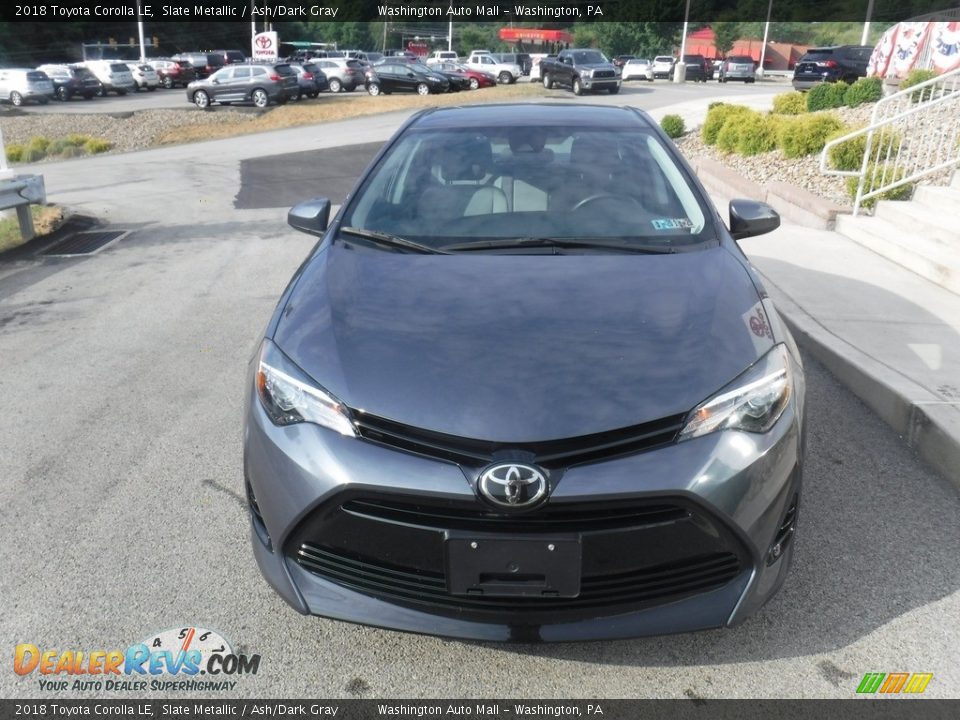 2018 Toyota Corolla LE Slate Metallic / Ash/Dark Gray Photo #8