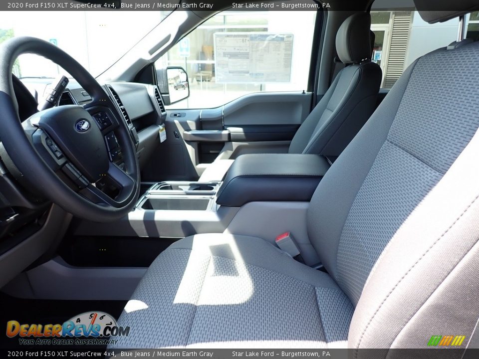 2020 Ford F150 XLT SuperCrew 4x4 Blue Jeans / Medium Earth Gray Photo #11
