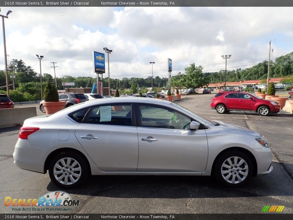 2016 Nissan Sentra S Brilliant Silver / Charcoal Photo #9