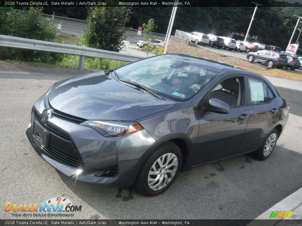 2018 Toyota Corolla LE Slate Metallic / Ash/Dark Gray Photo #9