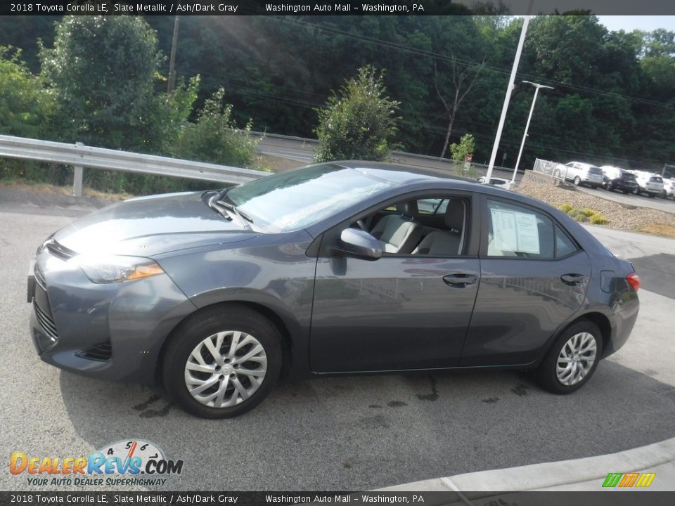 2018 Toyota Corolla LE Slate Metallic / Ash/Dark Gray Photo #10