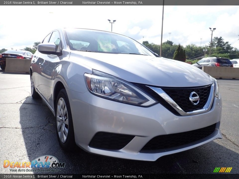 2016 Nissan Sentra S Brilliant Silver / Charcoal Photo #11