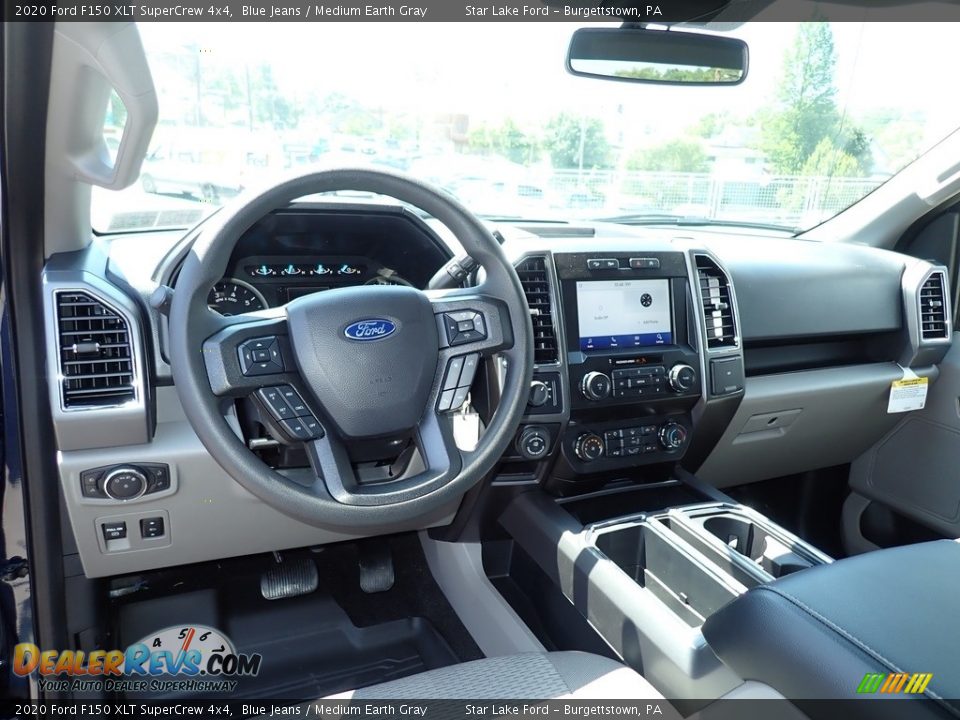 2020 Ford F150 XLT SuperCrew 4x4 Blue Jeans / Medium Earth Gray Photo #14