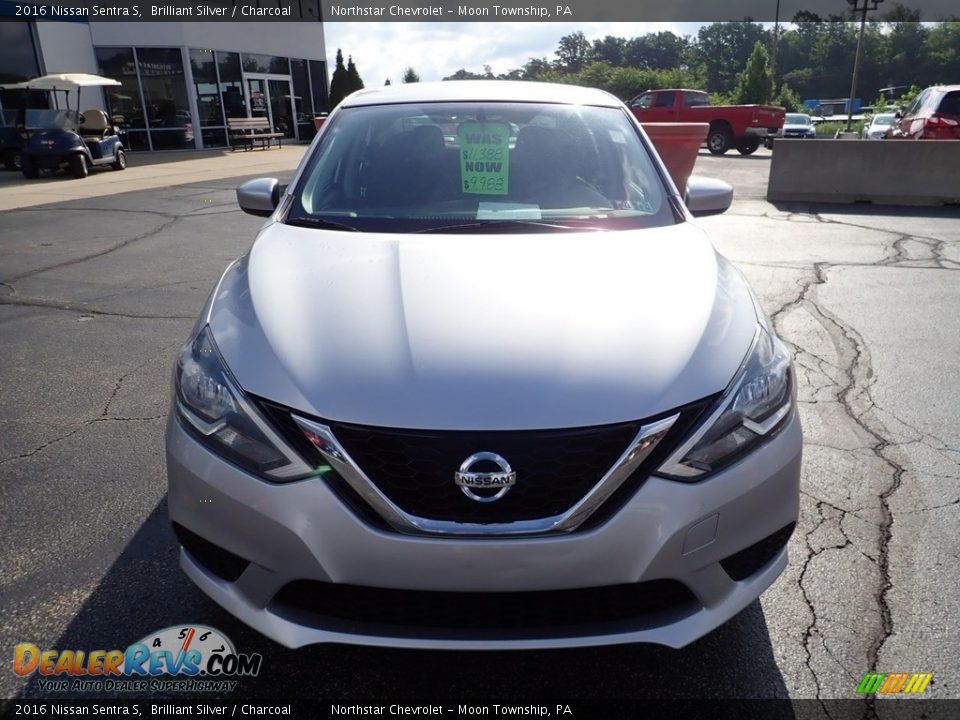 2016 Nissan Sentra S Brilliant Silver / Charcoal Photo #12