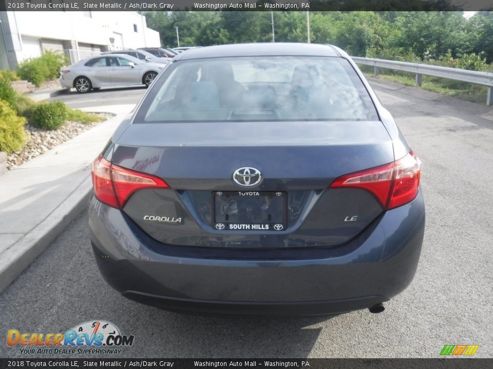 2018 Toyota Corolla LE Slate Metallic / Ash/Dark Gray Photo #12