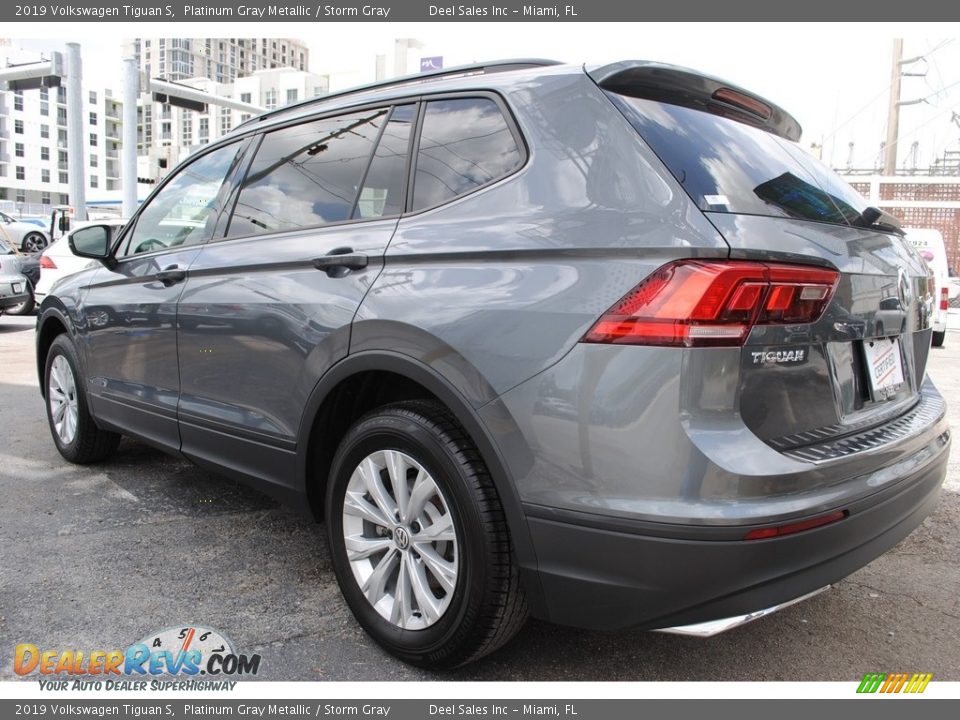 2019 Volkswagen Tiguan S Platinum Gray Metallic / Storm Gray Photo #7