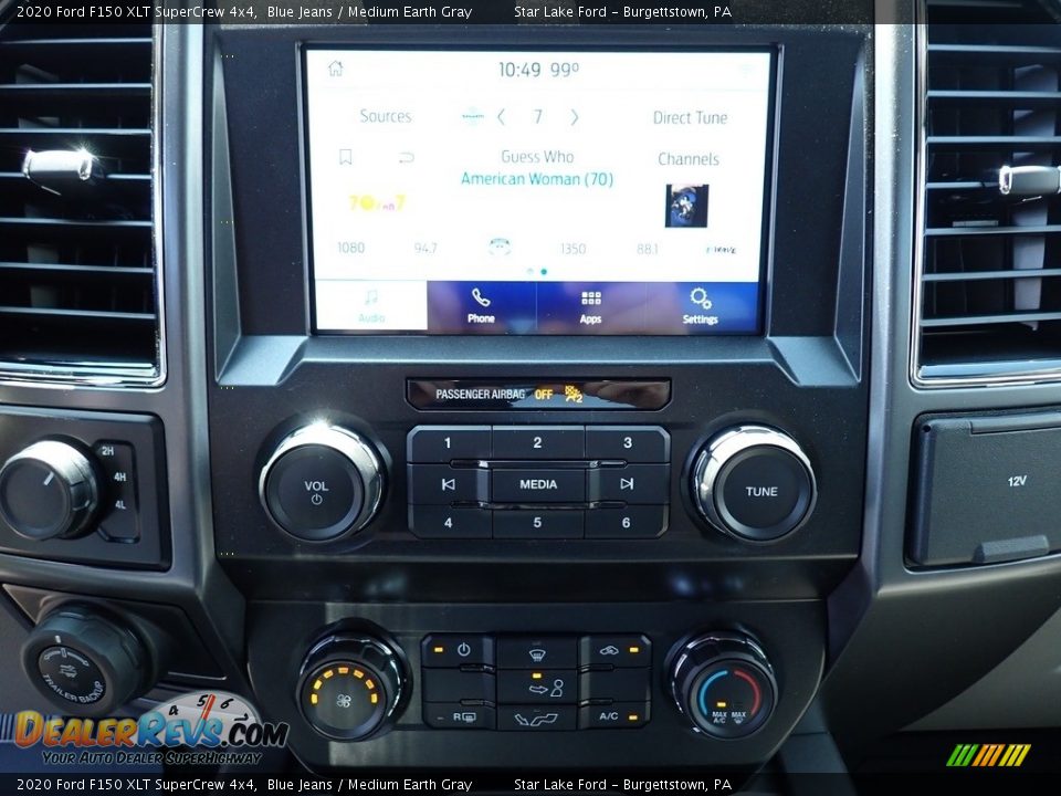 2020 Ford F150 XLT SuperCrew 4x4 Blue Jeans / Medium Earth Gray Photo #20