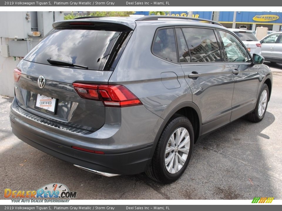 2019 Volkswagen Tiguan S Platinum Gray Metallic / Storm Gray Photo #9