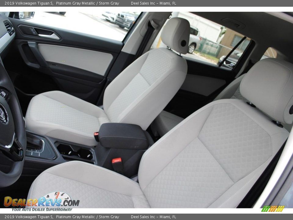 2019 Volkswagen Tiguan S Platinum Gray Metallic / Storm Gray Photo #12