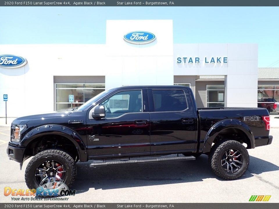 2020 Ford F150 Lariat SuperCrew 4x4 Agate Black / Black Photo #1