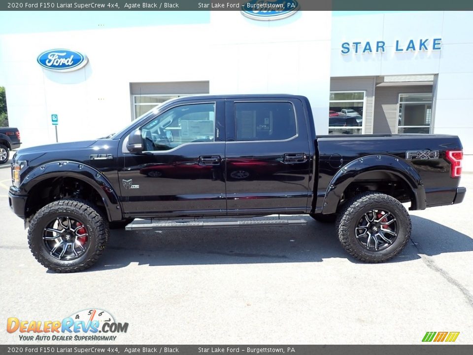 2020 Ford F150 Lariat SuperCrew 4x4 Agate Black / Black Photo #2