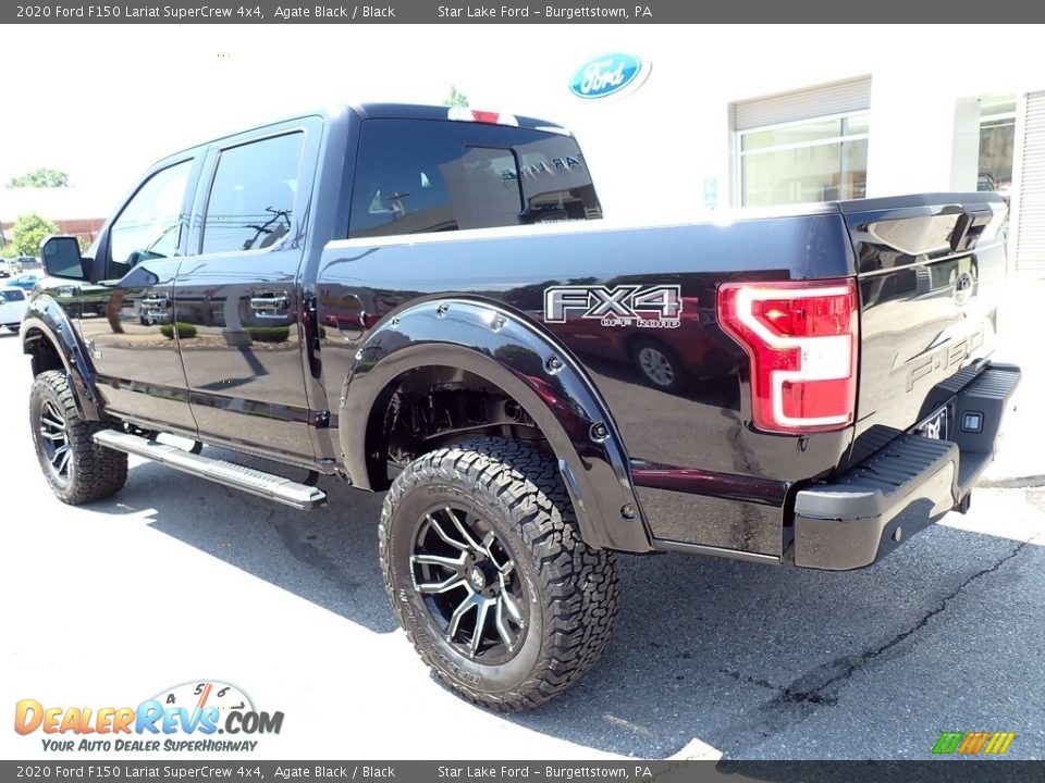 2020 Ford F150 Lariat SuperCrew 4x4 Agate Black / Black Photo #3