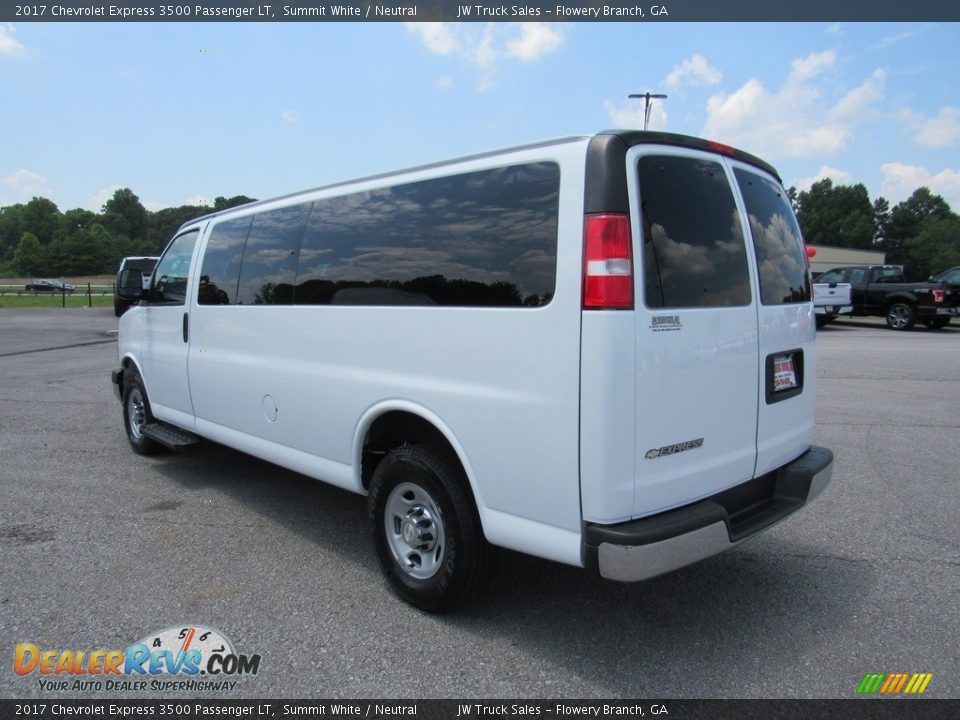 2017 Chevrolet Express 3500 Passenger LT Summit White / Neutral Photo #3