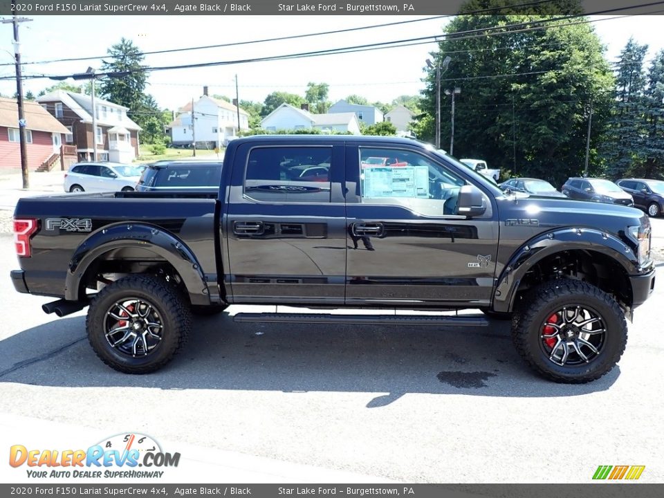 2020 Ford F150 Lariat SuperCrew 4x4 Agate Black / Black Photo #6