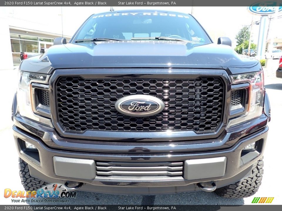 2020 Ford F150 Lariat SuperCrew 4x4 Agate Black / Black Photo #8
