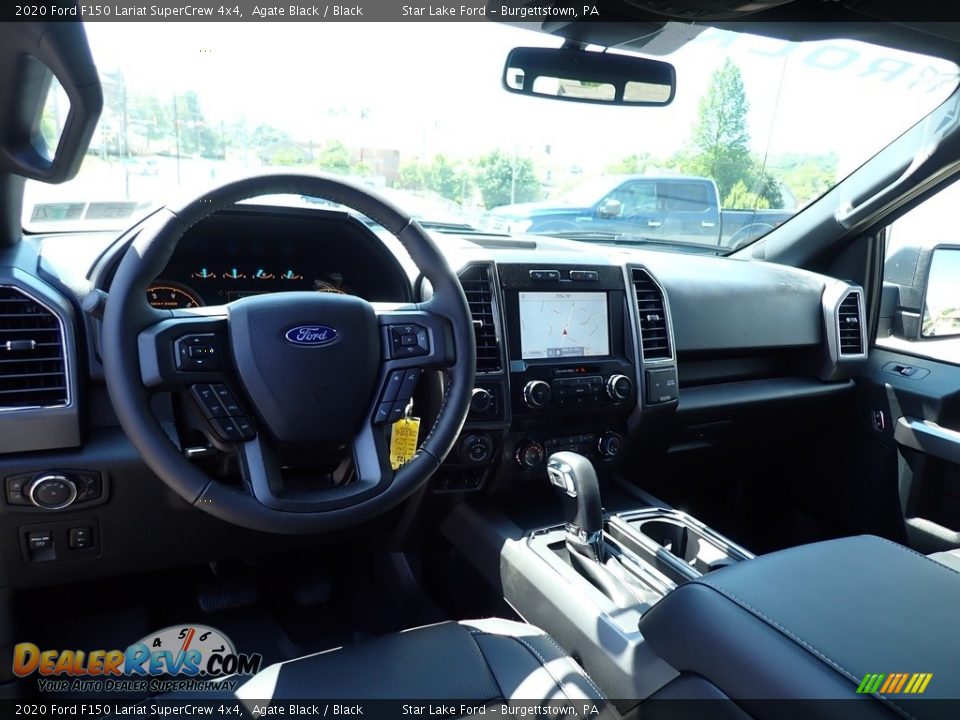 2020 Ford F150 Lariat SuperCrew 4x4 Agate Black / Black Photo #12