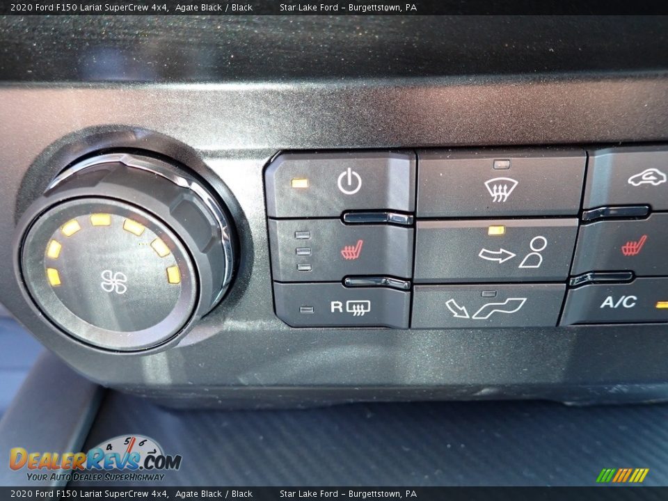 2020 Ford F150 Lariat SuperCrew 4x4 Agate Black / Black Photo #17