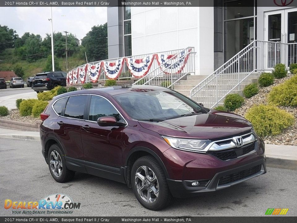 2017 Honda CR-V EX-L AWD Basque Red Pearl II / Gray Photo #1