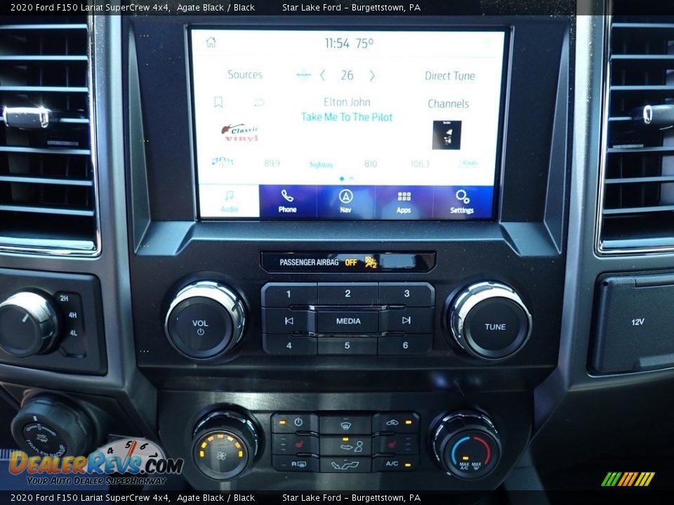 2020 Ford F150 Lariat SuperCrew 4x4 Agate Black / Black Photo #20