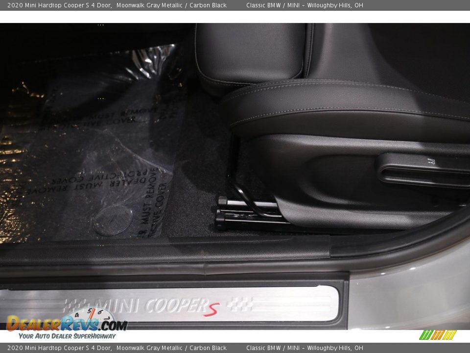 2020 Mini Hardtop Cooper S 4 Door Moonwalk Gray Metallic / Carbon Black Photo #5