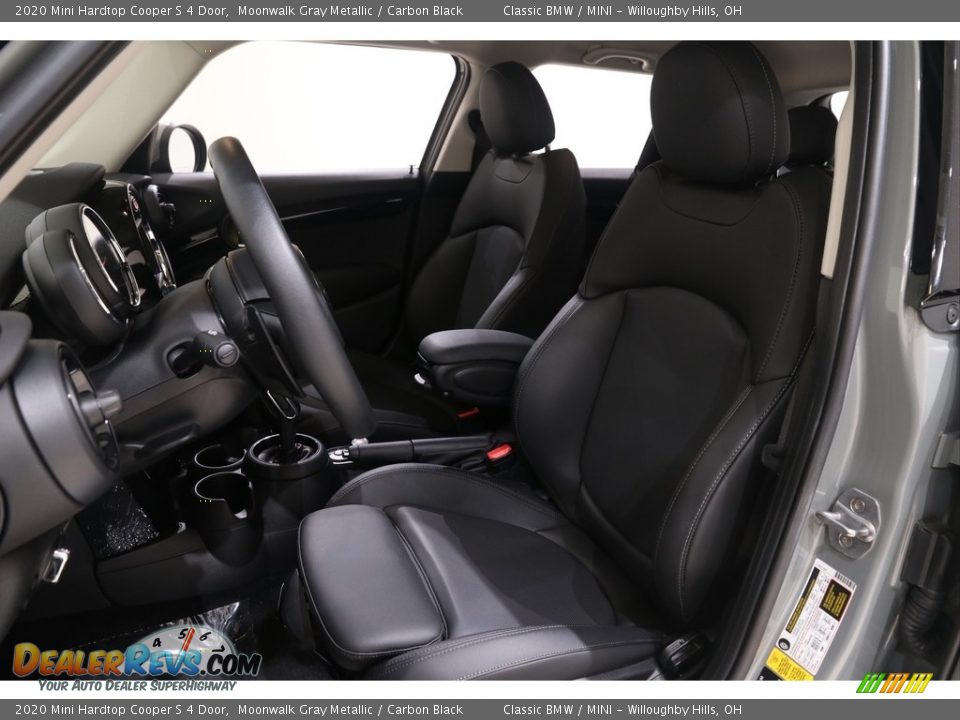 2020 Mini Hardtop Cooper S 4 Door Moonwalk Gray Metallic / Carbon Black Photo #6