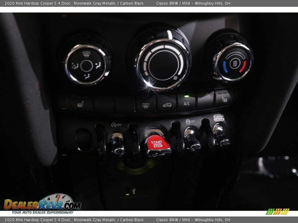 2020 Mini Hardtop Cooper S 4 Door Moonwalk Gray Metallic / Carbon Black Photo #23