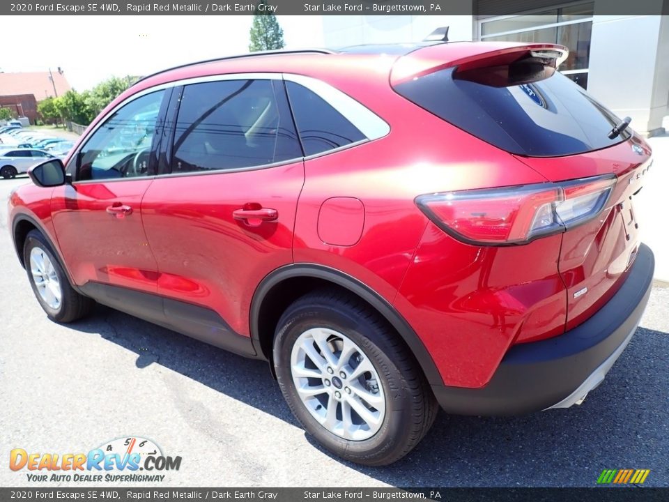 2020 Ford Escape SE 4WD Rapid Red Metallic / Dark Earth Gray Photo #3