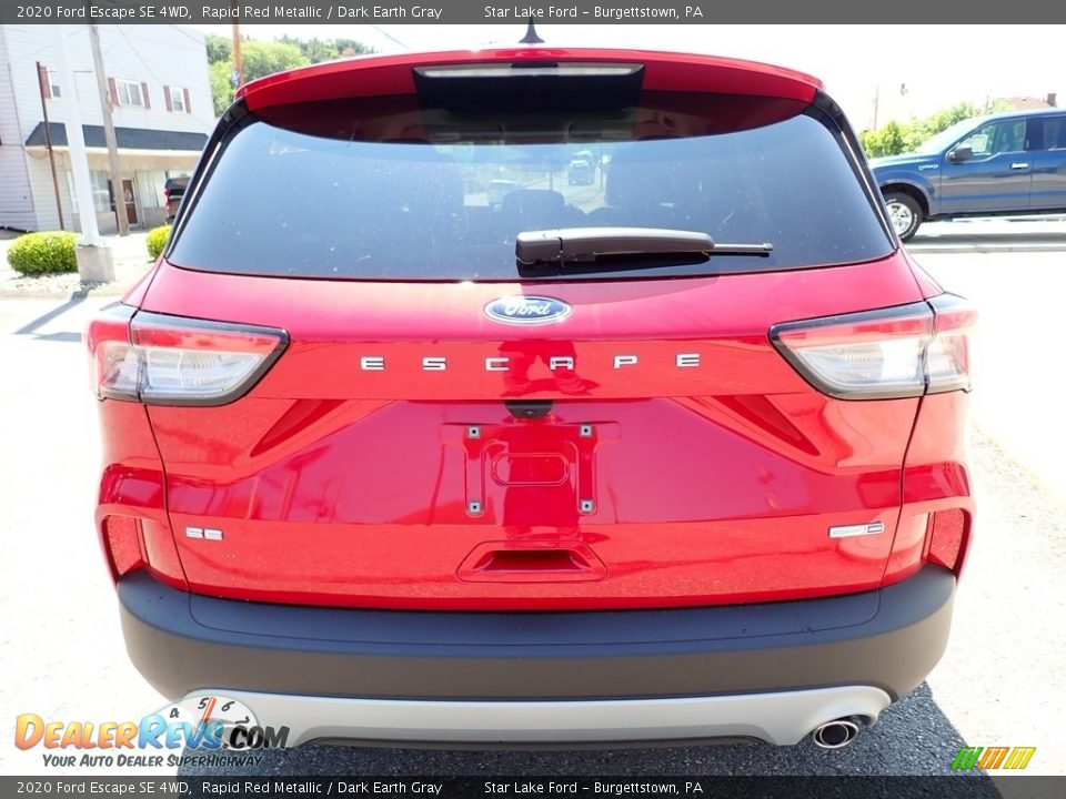 2020 Ford Escape SE 4WD Rapid Red Metallic / Dark Earth Gray Photo #4