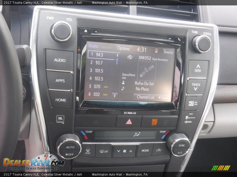 2017 Toyota Camry XLE Celestial Silver Metallic / Ash Photo #3